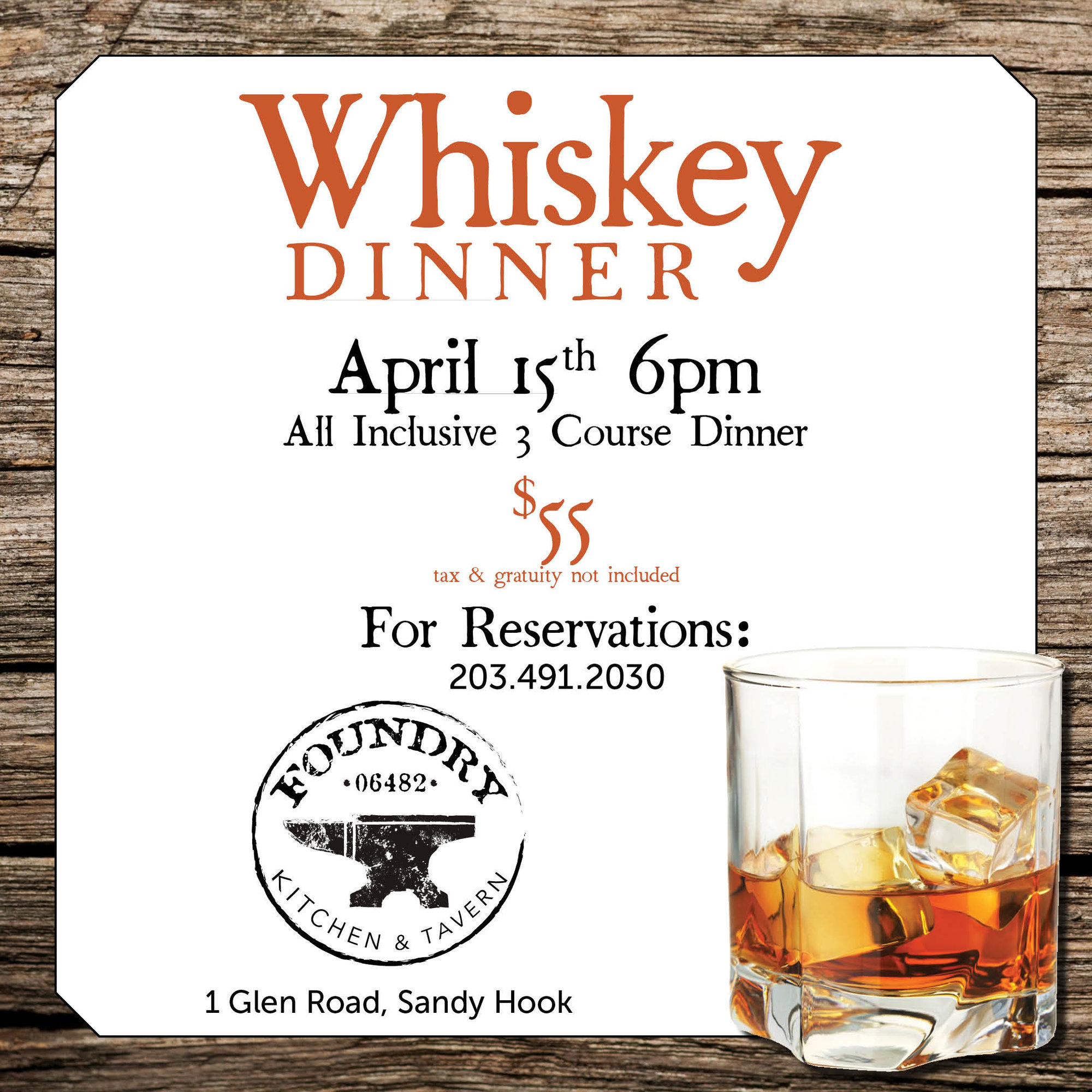 Whiskey Dinner at The Foundry